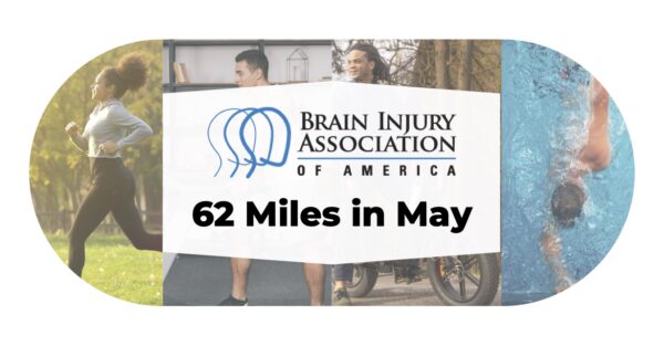 People running and biking in the background.