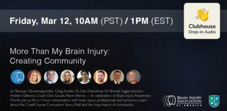 More Than My Brain Injury - Creating Community - Clubhouse room March 12 2021