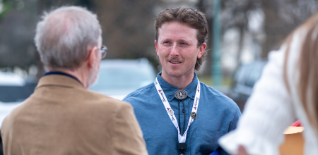 Photo of Evan Folan at the National Brain Injury Conference and Awareness Day