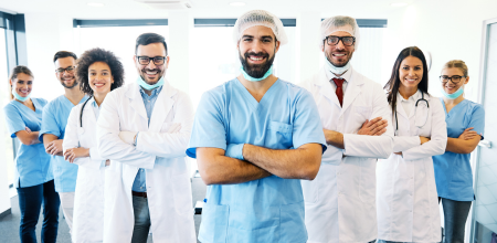Group of doctors and nurses